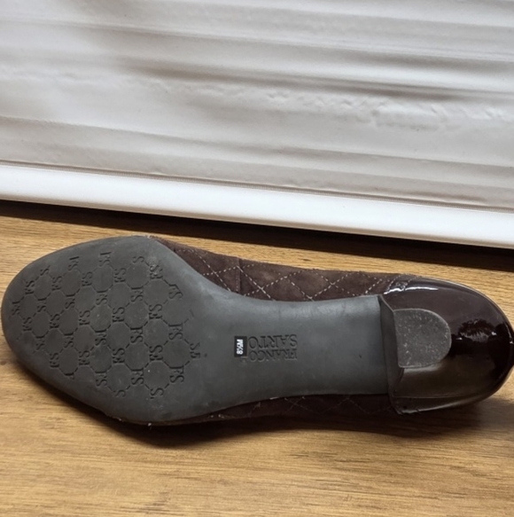 Franco Sarto Women's Brown Patent Leather Pumps - Picture 7 of 8